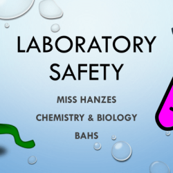 Safety rules in biology laboratory