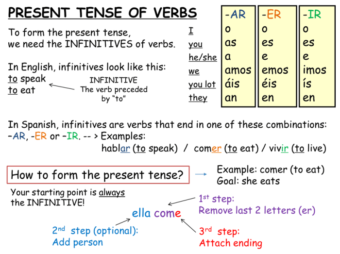 Interactive grammar tutorial present tense of ir