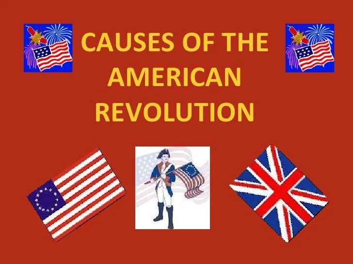 Causes of the american revolution worksheet pdf